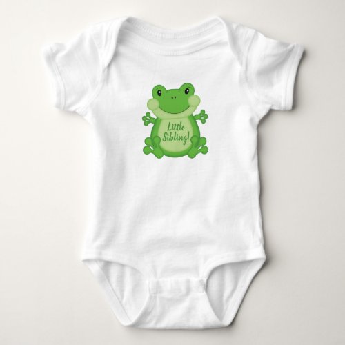 Frog Baby Shower Green Baby Bodysuit