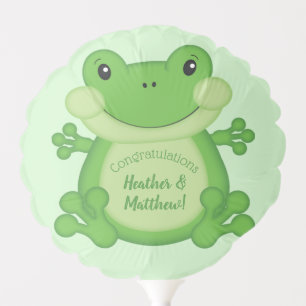 Frog Baby Shower Green Balloon