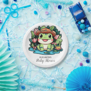 Frog Baby Shower Paper Plates