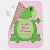 Frog discount baby blanket