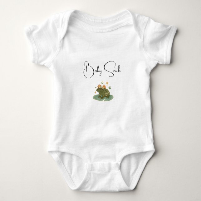 frog baby smith baby bodysuit (Front)