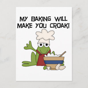 Frog Baker Tshirts and Gifts Postcard