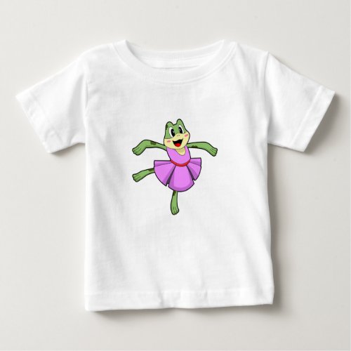 Frog Ballet Dance Baby T_Shirt