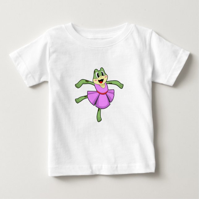 Frog Ballet Dance Baby T-Shirt (Front)