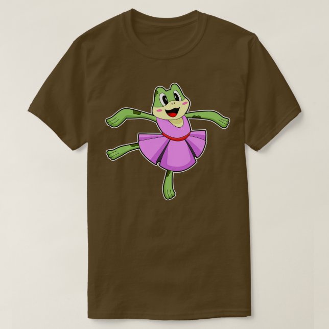 Frog Ballet Dance T-Shirt (Design Front)
