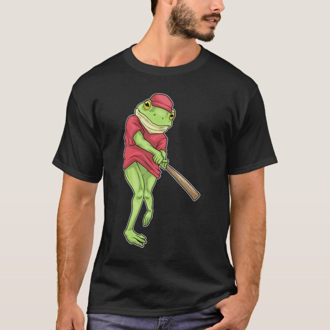 Frog Baseball Baseball bat T-Shirt (Front)