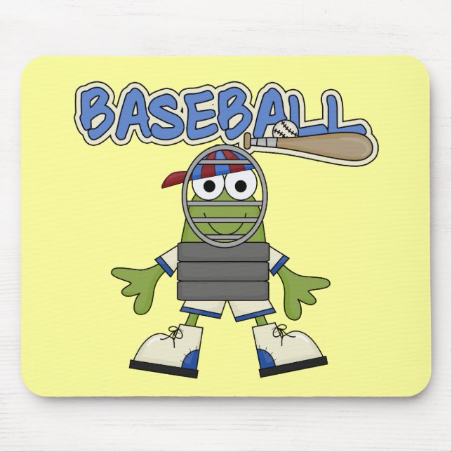 Frog Baseball - Catcher Tshirts and  Gifts Mouse Pad (Front)