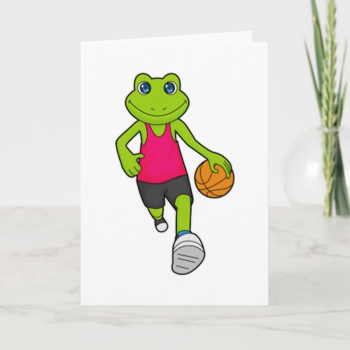 Frog Basketball player Basketball Card