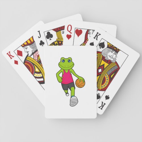 Frog Basketball player Basketball Playing Cards