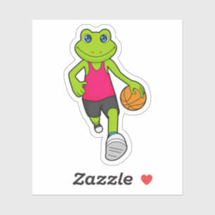 Frog Basketball player Basketball Sticker