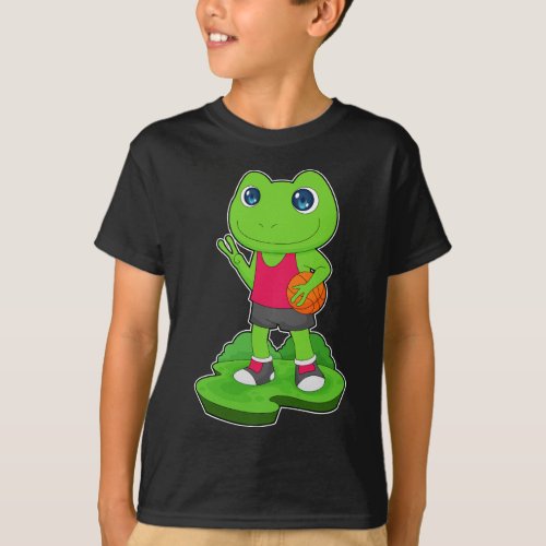 Frog Basketball player Basketball T_Shirt