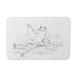 frog bath mat