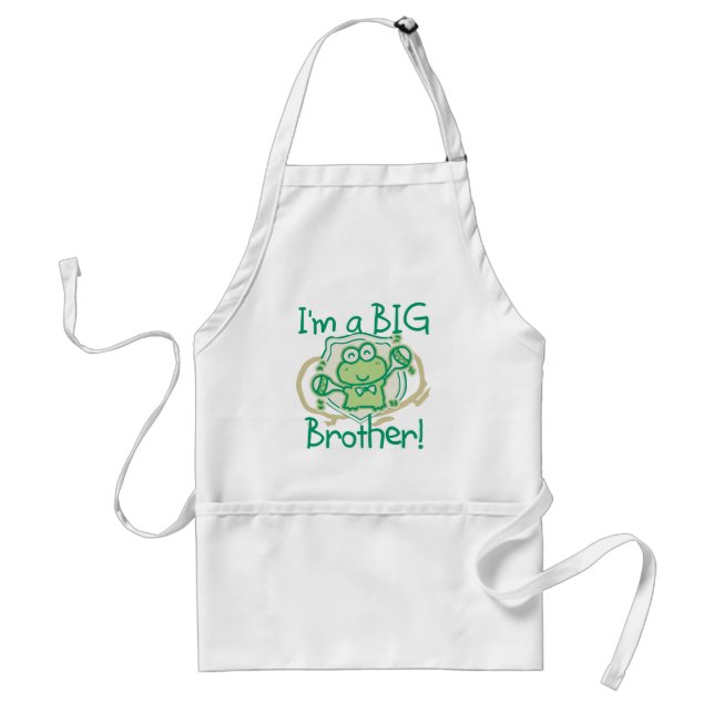 Frog Big Brother Adult Apron (Front)