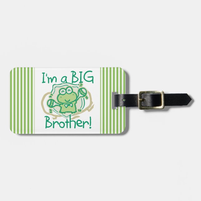Frog Big Brother Luggage Tag (Front Horizontal)