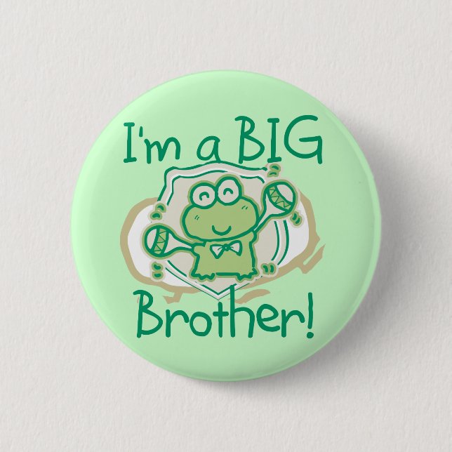 Frog Big Brother Pinback Button (Front)