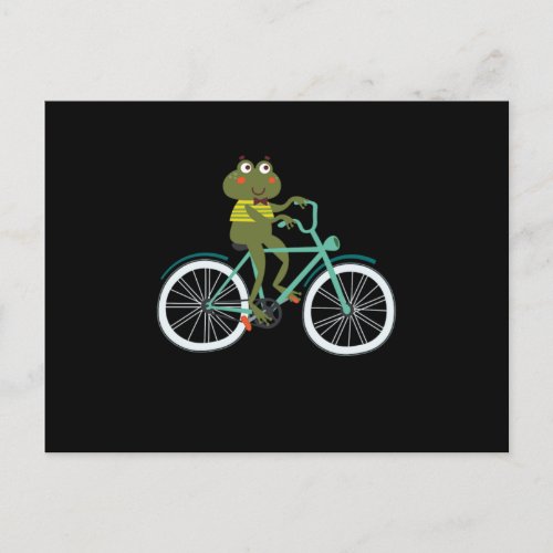 Frog Biking Cyclist Bike Bicycle Race BMX MTB Gift Postcard