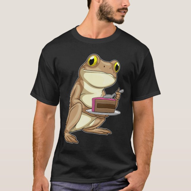 Frog Birthday Cake T-Shirt (Front)