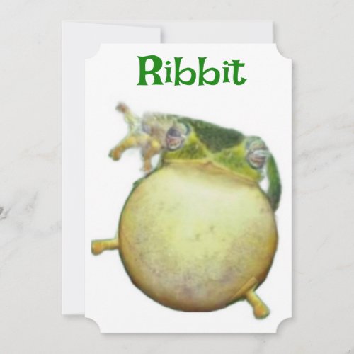 Frog Birthday Card