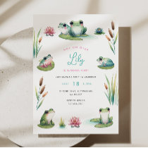 Frog Birthday Invitation