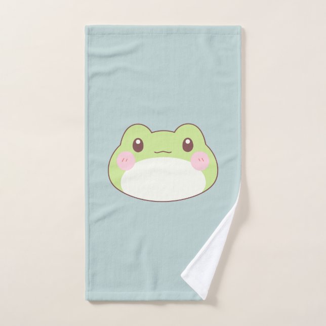 Frog Birthday Kids Art Hand Towel (Hand Towel)