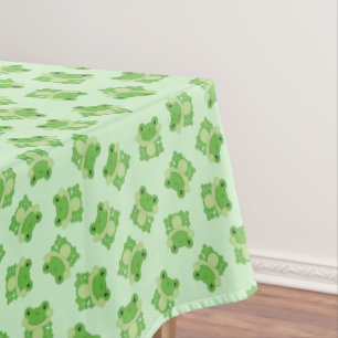Frog Birthday Party Green Tablecloth