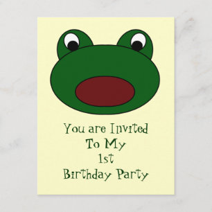 Frog Birthday Party Invitation