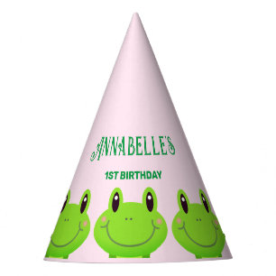 Frog Birthday Party Theme Lovely Pink Hat