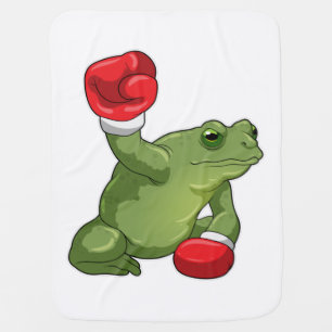 Frog Boxer Boxing gloves Baby Blanket