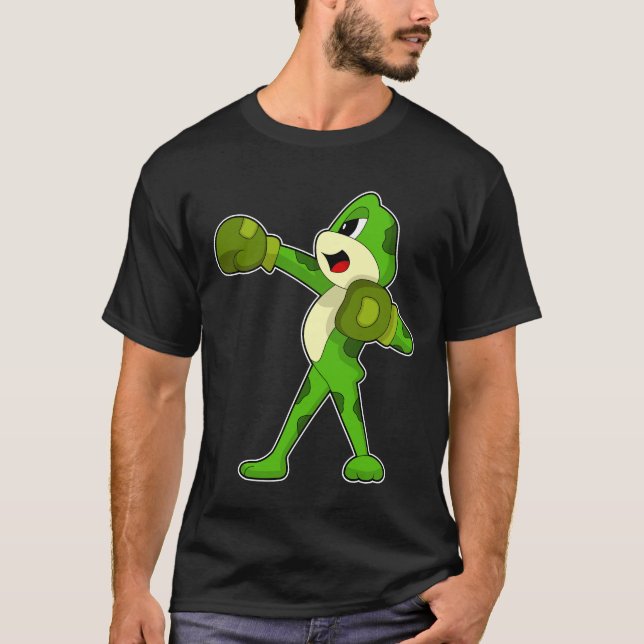 Frog Boxer Boxing gloves Boxing T-Shirt (Front)