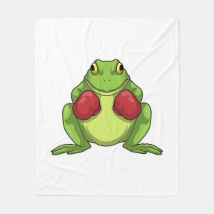 Frog Boxer Boxing gloves Fleece Blanket
