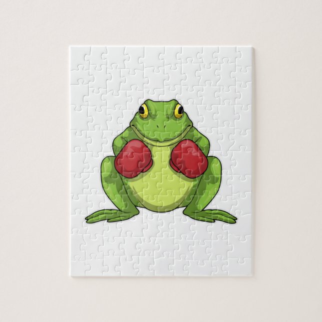 Frog Boxer Boxing gloves Jigsaw Puzzle (Vertical)