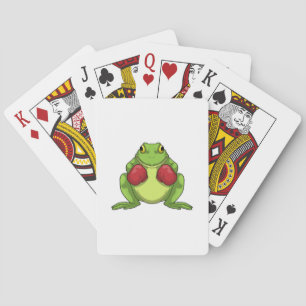 Frog Boxer Boxing gloves Poker Cards