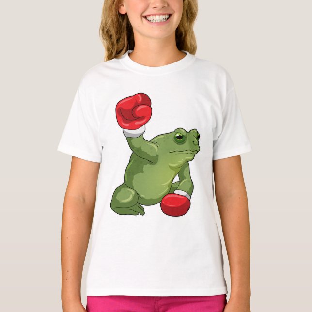 Frog Boxer Boxing gloves T-Shirt (Front)