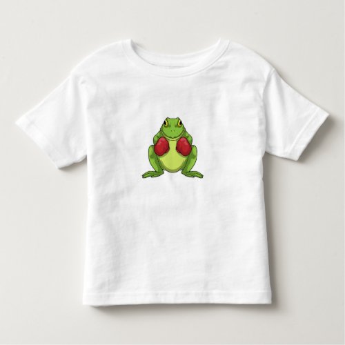 Frog Boxer Boxing gloves Toddler T_shirt