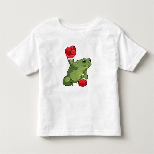 Frog Boxer Boxing gloves Toddler T_shirt