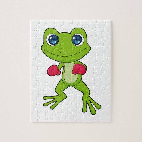 Frog Boxing Boxer Boxing gloves Jigsaw Puzzle