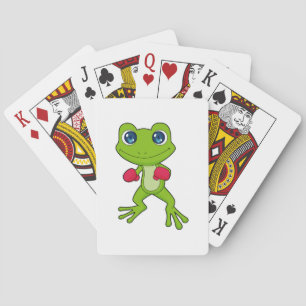 Frog Boxing Boxer Boxing gloves Poker Cards