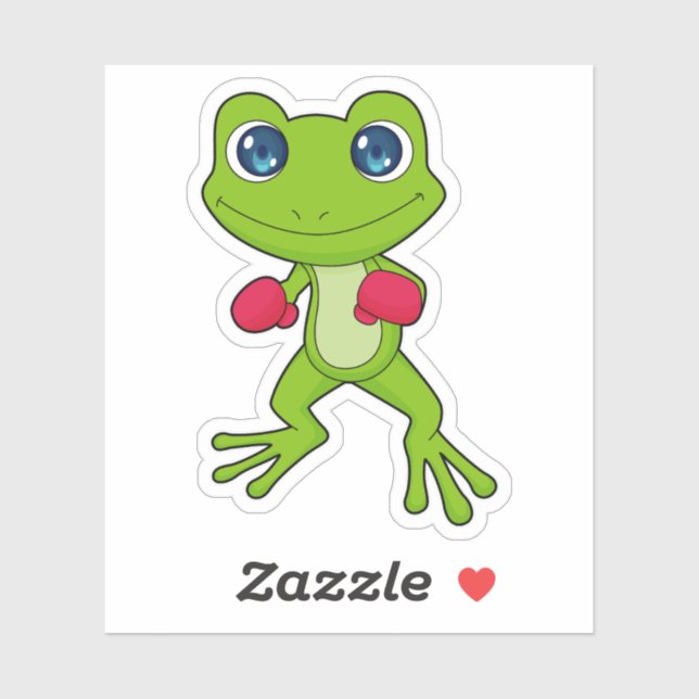 Frog Boxing Boxer Boxing gloves Sticker (Sheet)