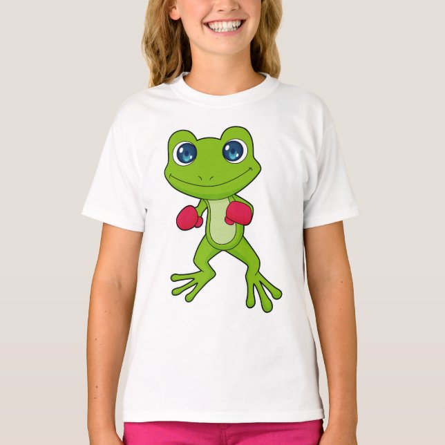 Frog Boxing Boxer Boxing gloves T-Shirt (Front)