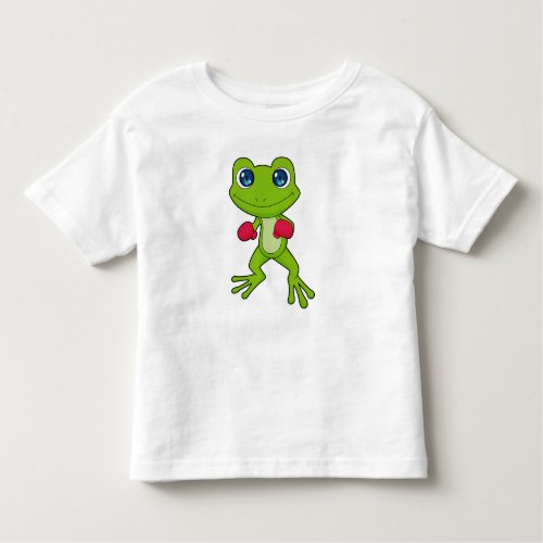 Frog Boxing Boxer Boxing gloves Toddler T_shirt