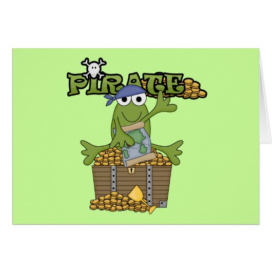 Frog Boy Pirate With Gold Tshirts and Gifts (Front Horizontal)