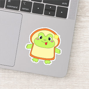 Frog Bread Aesthetic Costume Sticker