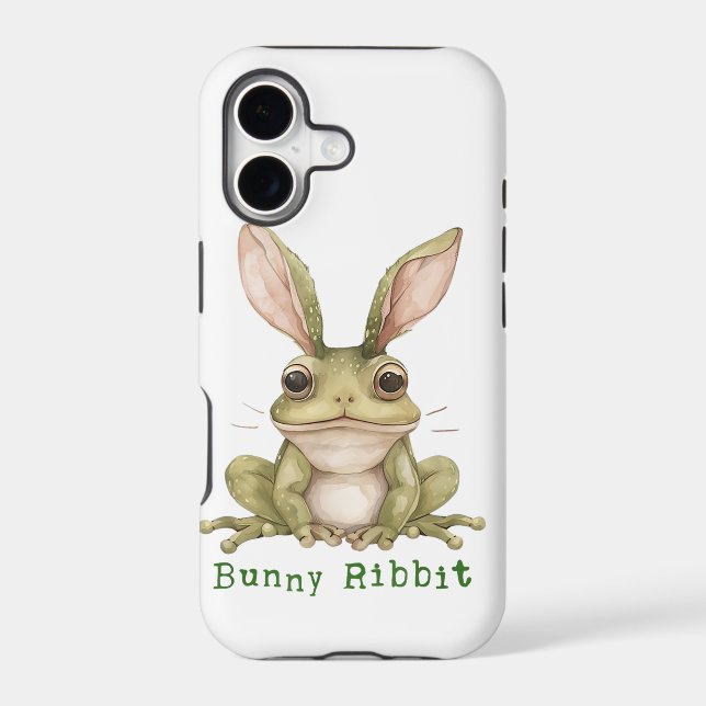 Frog Bunny Rabbit Floppy Ears Toad Funny Easter  Iphone Case (Back)