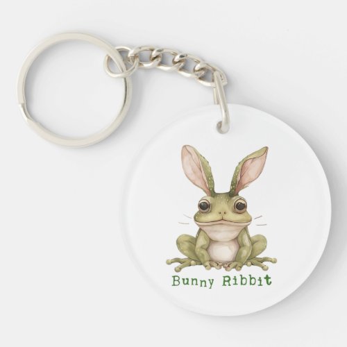 Frog Bunny Rabbit Floppy Ears Toad Funny Easter  Keychain