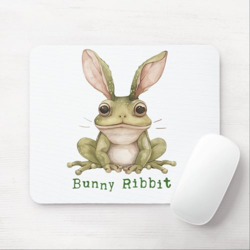 Frog Bunny Rabbit Floppy Ears Toad Funny Easter  Mouse Pad