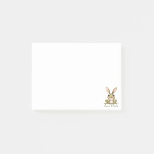 Frog Bunny Rabbit Floppy Ears Toad Funny Easter  Post_it Notes