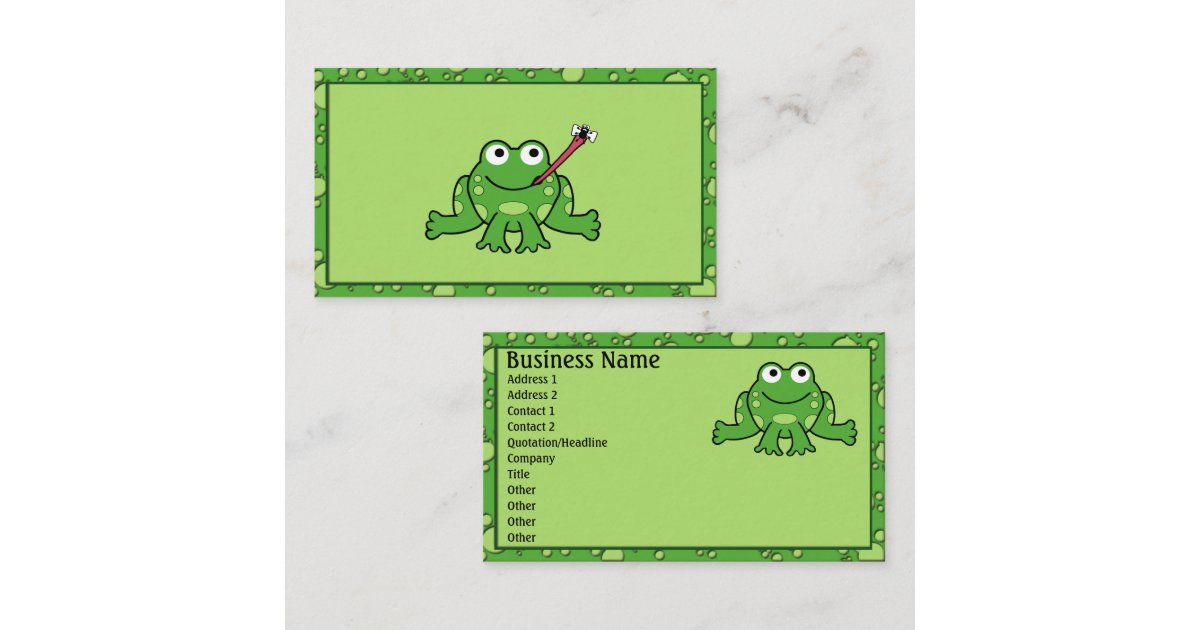 Frog Business Cards | Zazzle