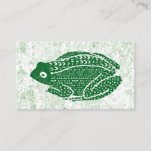 Frog Business Cards _ Green Frog