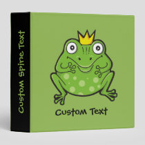 Frog Cartoon 3 Ring Binder