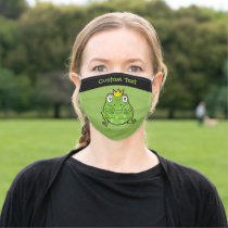 Frog Cartoon Adult Cloth Face Mask